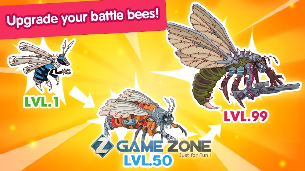 صورة من لعبة Angry Bee Evolution [Mod Menu]
