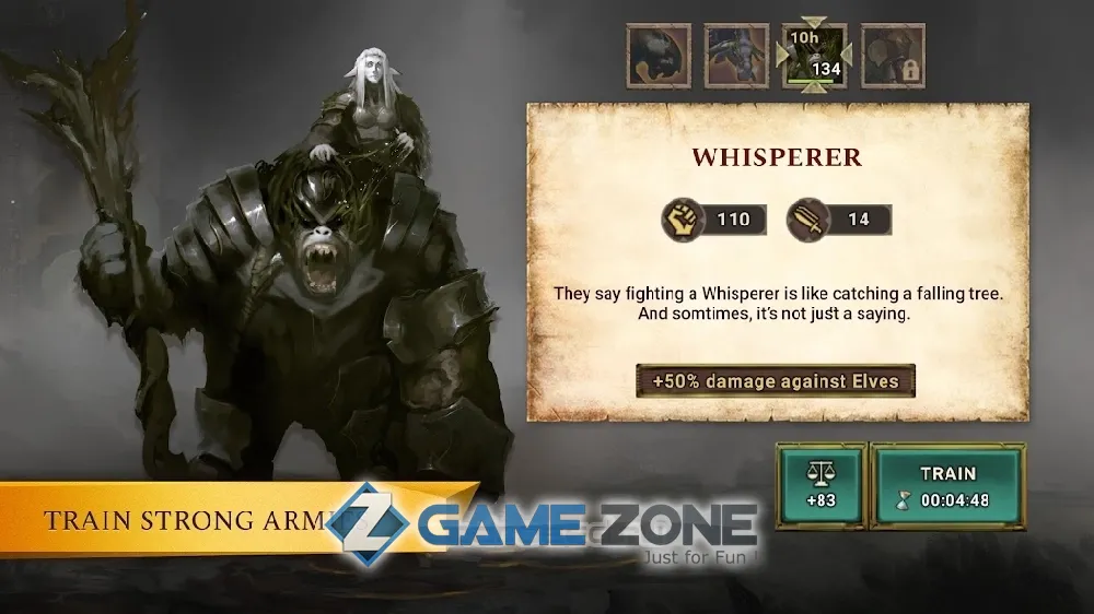 صورة من لعبة Arkheim ampndash Realms at War The MMO Strategy War Game