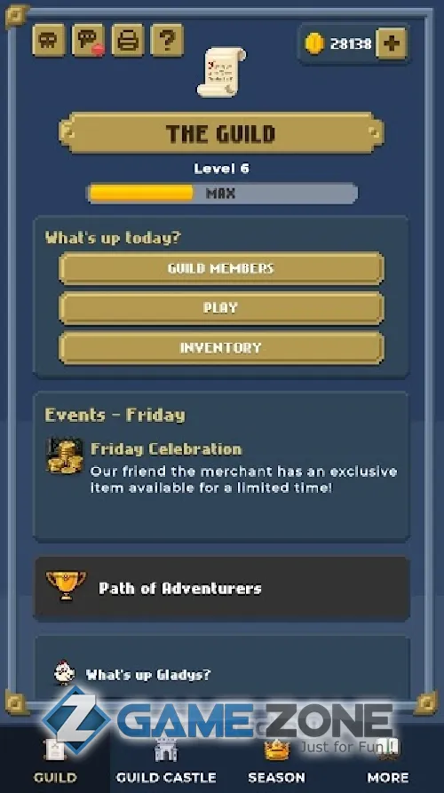 صورة من لعبة Astonishing Guild Master