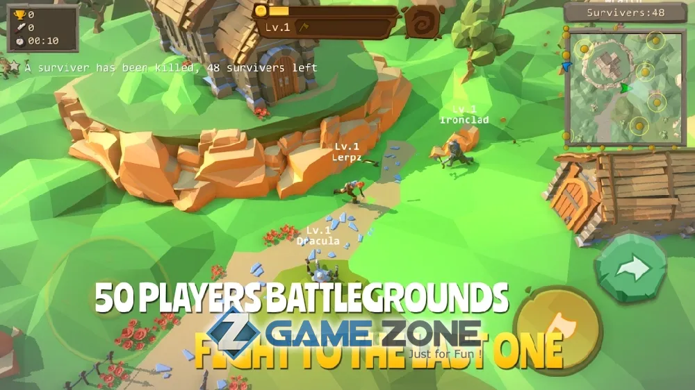 صورة من لعبة AXE.IO