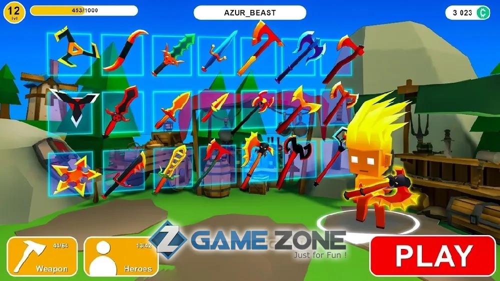 صورة من لعبة в AXESio battle royale io games online & offline [Free Shopping]