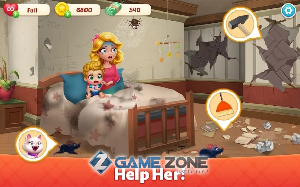 صورة من لعبة Baby Mansionhome makeover