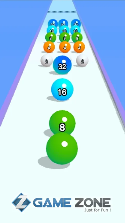 صورة من لعبة Ball Run 2048 [Adfree]
