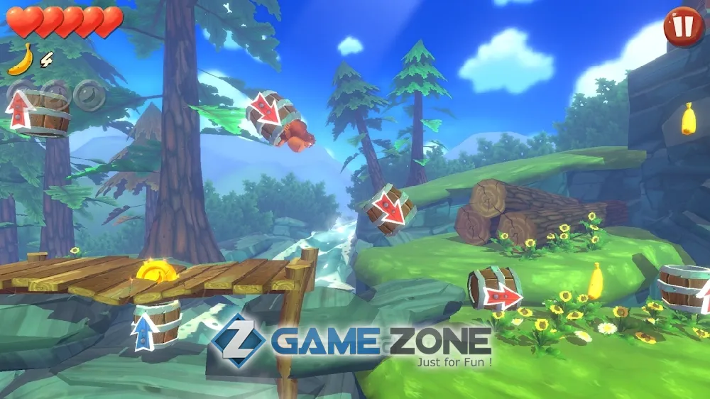 صورة من لعبة Banana Kong Blast [Много денег]