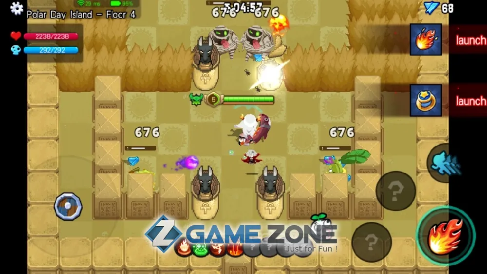 صورة من لعبة BarbarQ