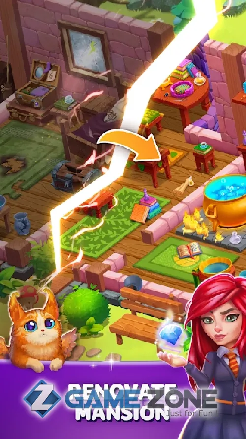 صورة من لعبة Becharmed Match 3 Games [Mod Diamonds/бустеров]
