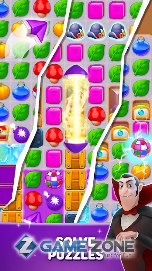 صورة من لعبة Becharmed Match 3 Games [Mod Diamonds/бустеров]