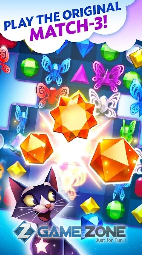 صورة من لعبة Bejeweled Stars: Free Match 3 [Много денег]