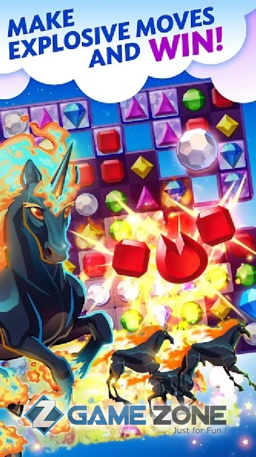 صورة من لعبة Bejeweled Stars: Free Match 3 [Много денег]
