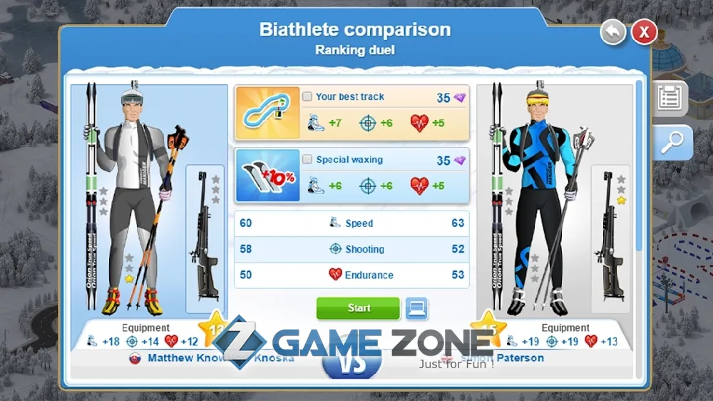 صورة من لعبة Biathlon Mania