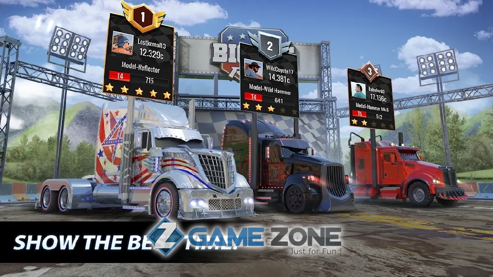 صورة من لعبة Big Truck Drag Racing