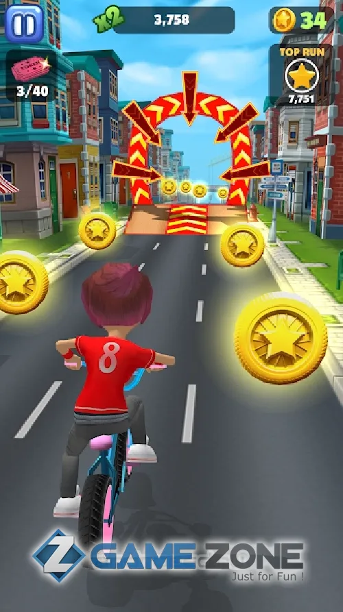 صورة من لعبة Bike Blast Racing Stunts game