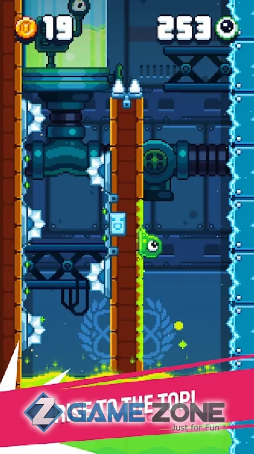 صورة من لعبة Blobout - Endless Platformer [Много денег]
