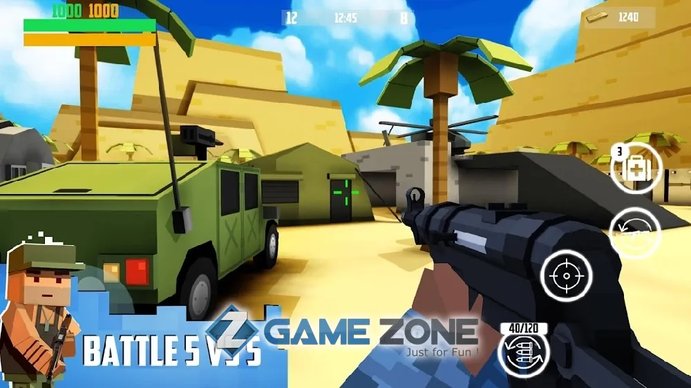 صورة من لعبة Block Gun FPS PvP War Online Gun Shooting Games [Free Shopping]