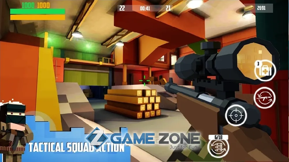 صورة من لعبة Block Gun FPS PvP War Online Gun Shooting Games [Free Shopping]