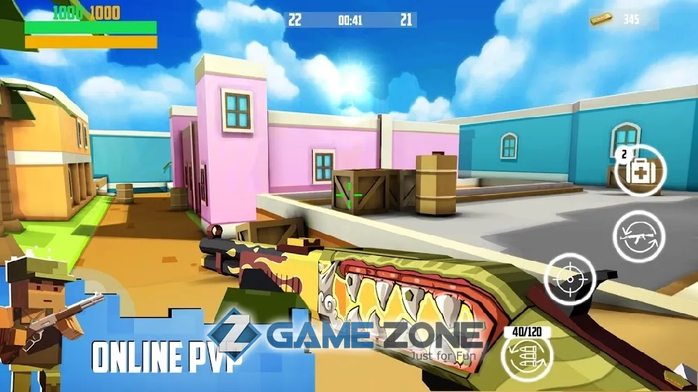 صورة من لعبة Block Gun FPS PvP War Online Gun Shooting Games [Free Shopping]