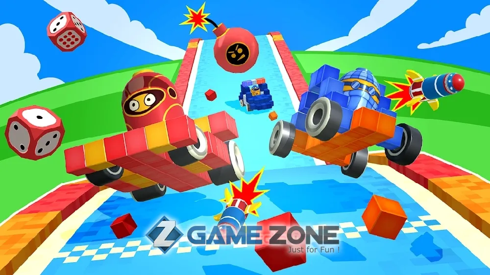 صورة من لعبة Blocks Racing
