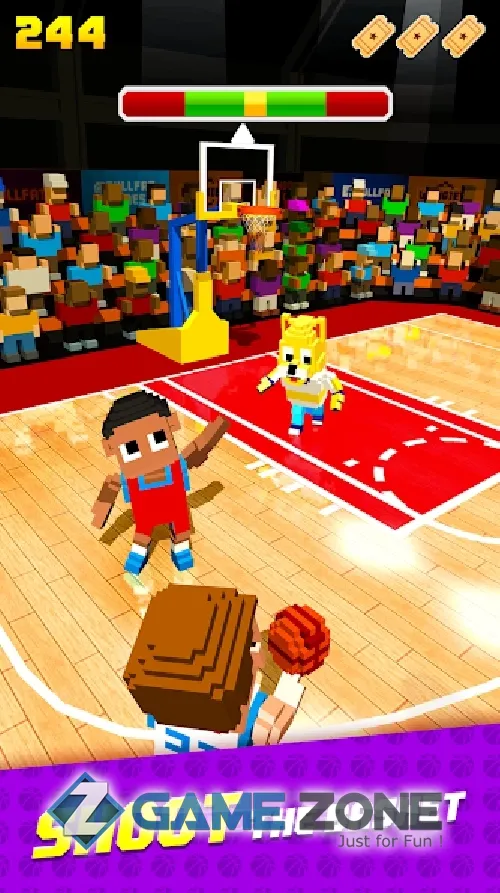 صورة من لعبة Blocky Basketball