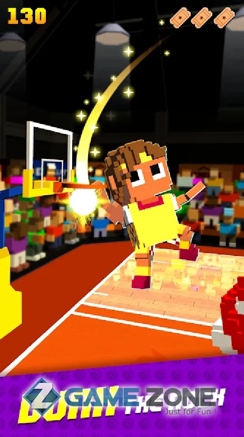 صورة من لعبة Blocky Basketball
