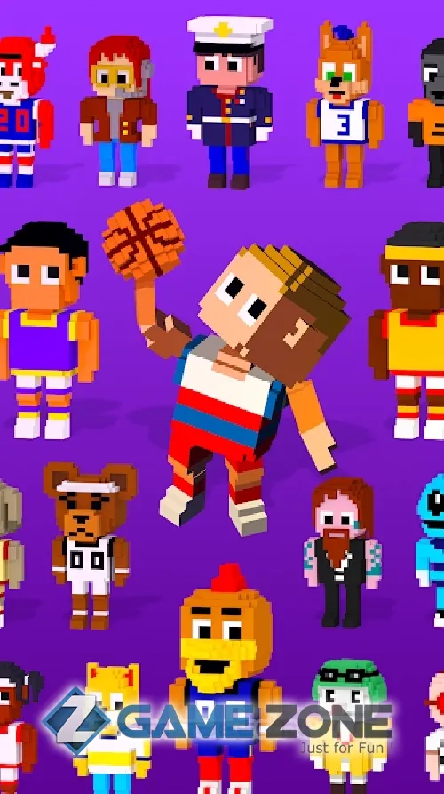 صورة من لعبة Blocky Basketball