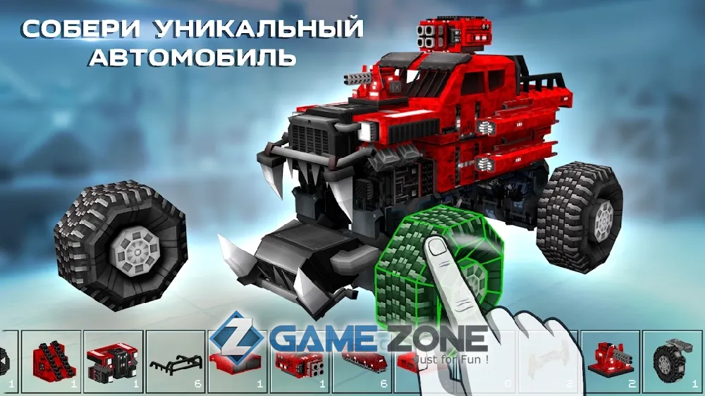 صورة من لعبة Blocky Cars Online fun shooter