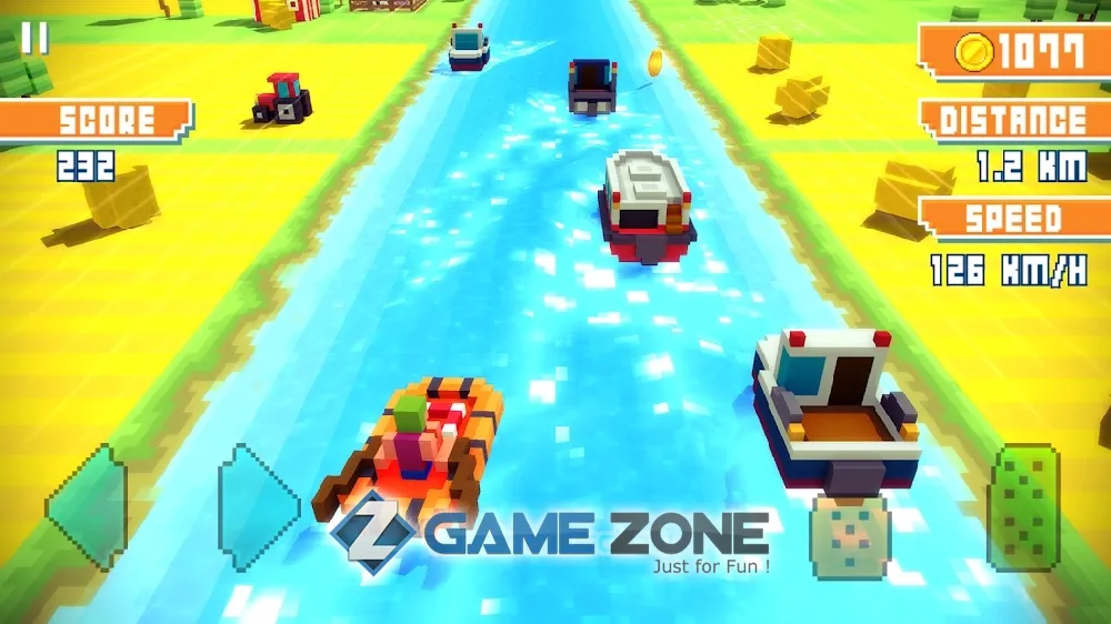 صورة من لعبة Blocky Highway: Traffic Racing [Mod Money]