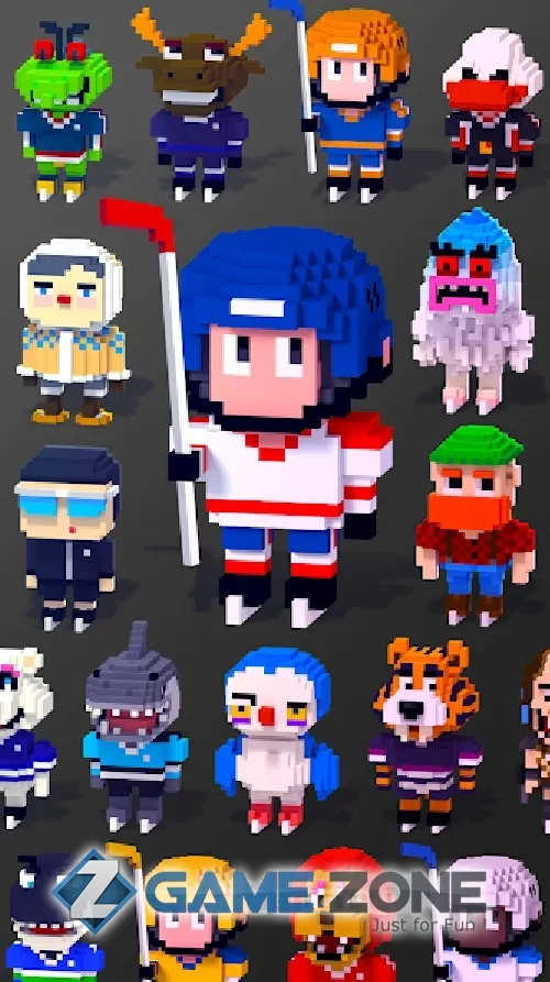 صورة من لعبة Blocky Hockey - Ice Runner