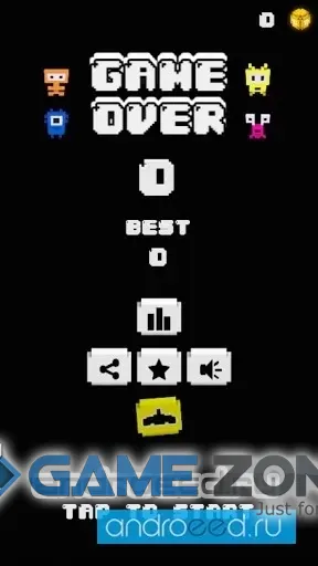 صورة من لعبة BLOCKY INVADERS [Без рекламы+деньги]