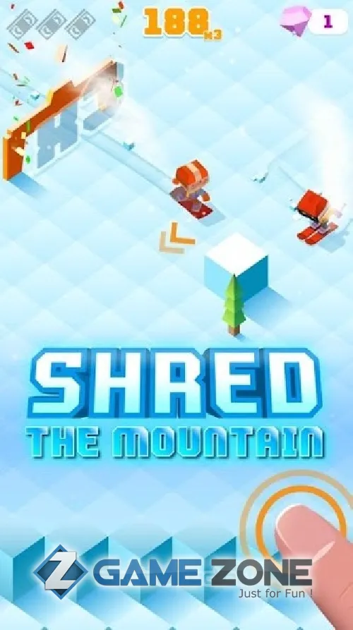 صورة من لعبة Blocky Snowboarding