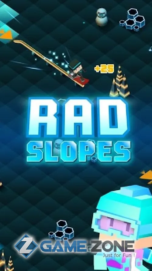 صورة من لعبة Blocky Snowboarding
