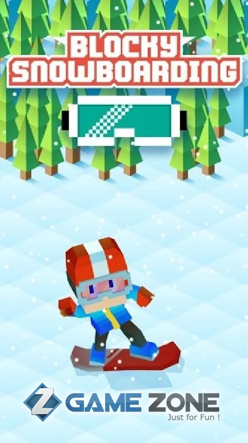 صورة من لعبة Blocky Snowboarding