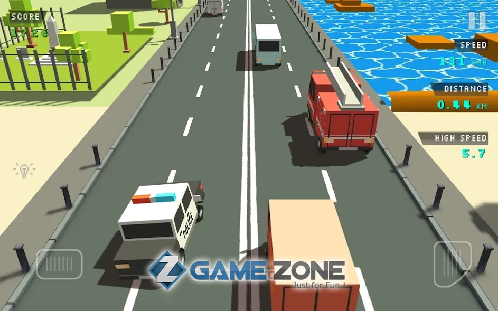 صورة من لعبة Blocky Traffic Racer [Много денег]
