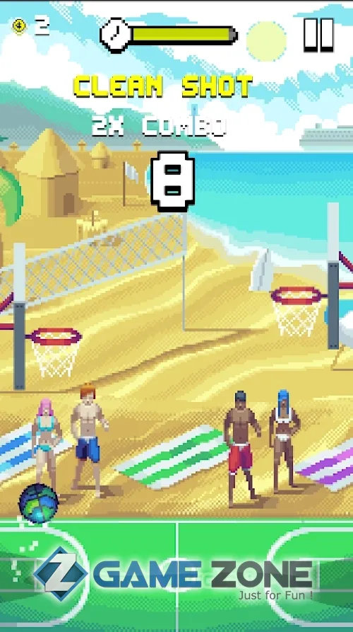 صورة من لعبة Bouncy Hoops [Без рекламы+мячи]