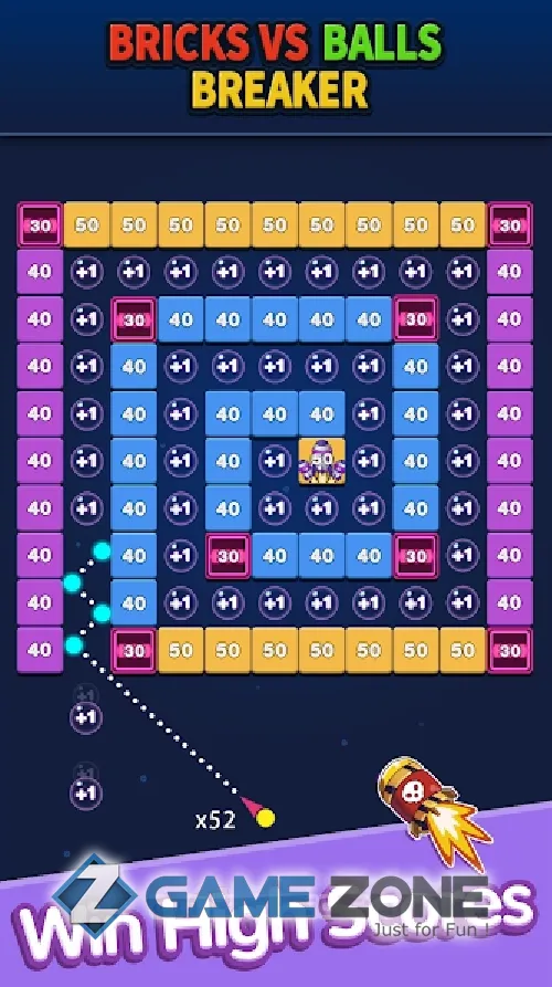 صورة من لعبة Bricks vs Balls Breaker [Mod Diamonds]