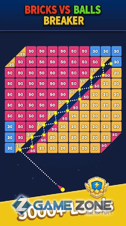 صورة من لعبة Bricks vs Balls Breaker [Mod Diamonds]