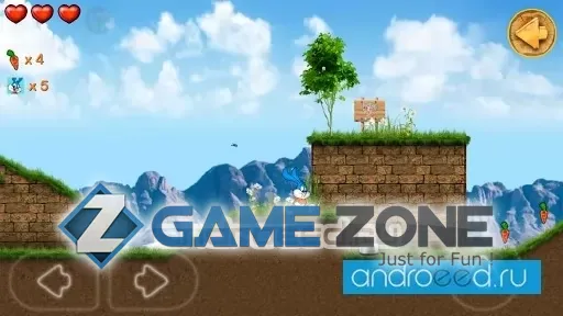 صورة من لعبة Beeny Rabbit Adventure Platformer World