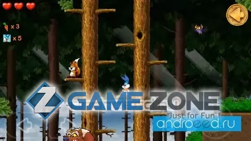صورة من لعبة Beeny Rabbit Adventure Platformer World