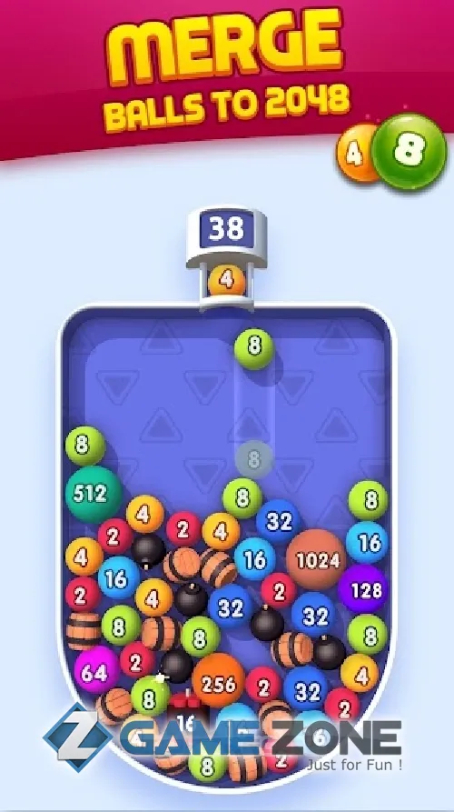 صورة من لعبة Bubble Buster 2048 [Adfree]