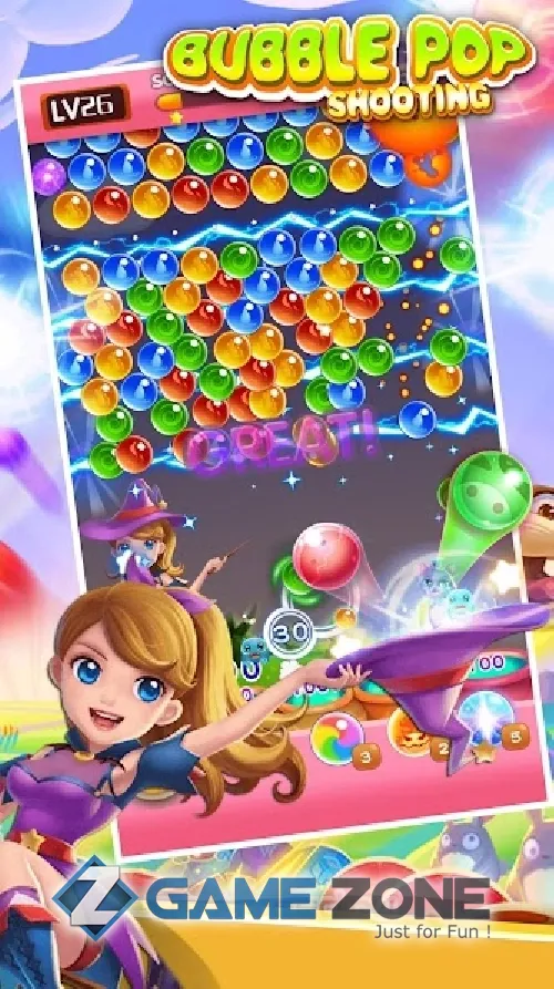 صورة من لعبة Bubble Pop - Classic Bubble Shooter Match 3 Game
