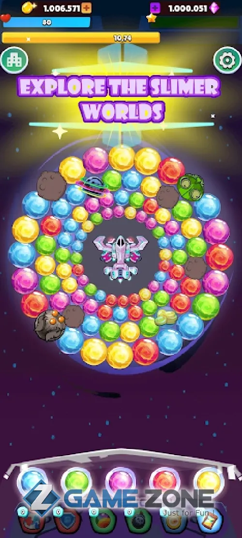 صورة من لعبة Bubble Shooter Slimes Worlds [Adfree]