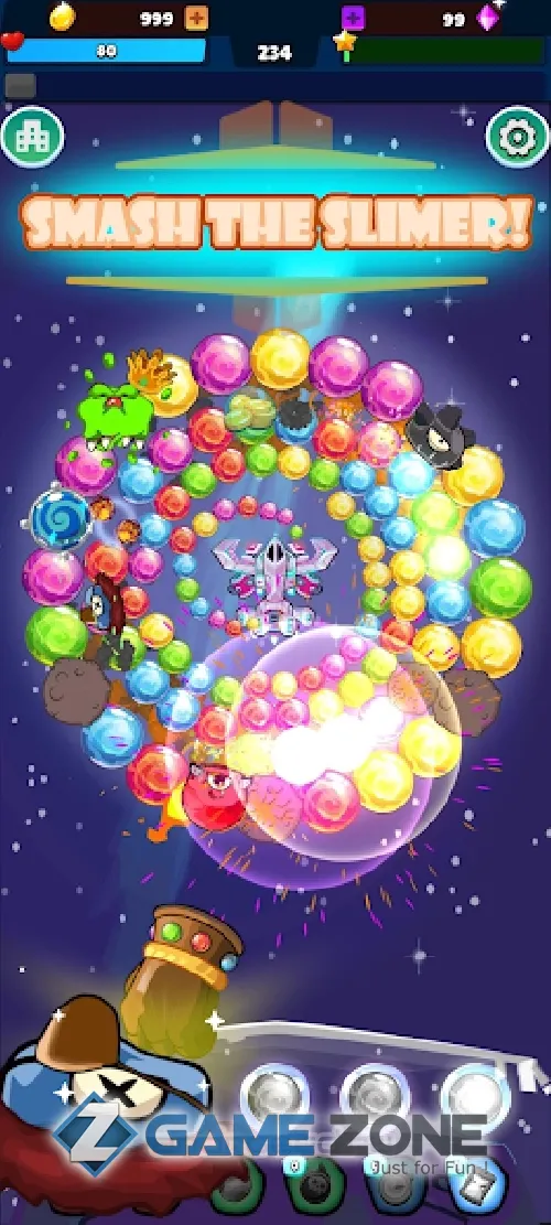صورة من لعبة Bubble Shooter Slimes Worlds [Adfree]