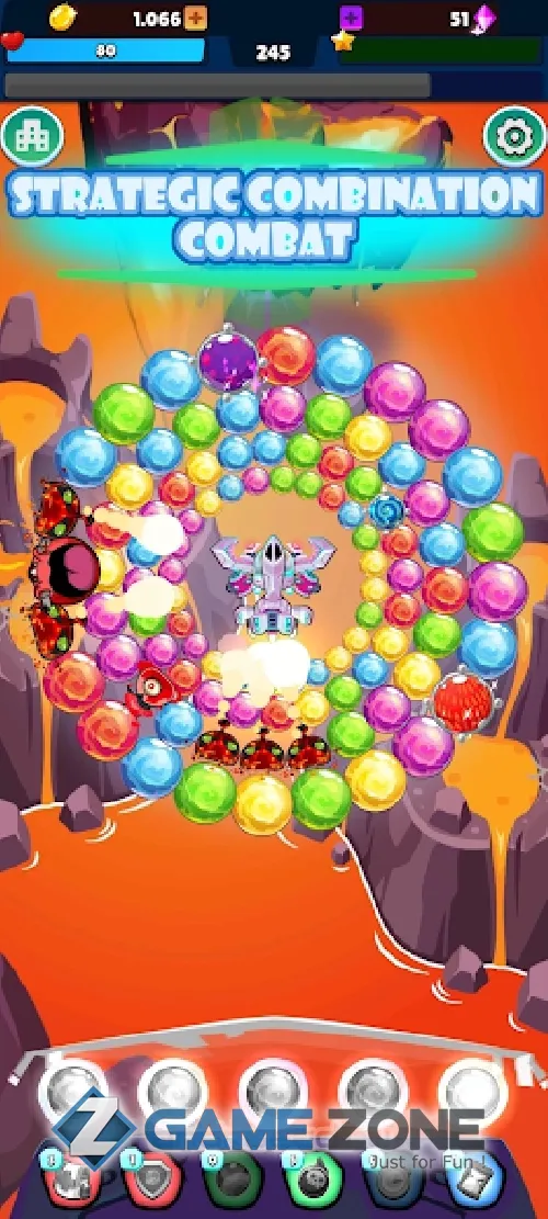 صورة من لعبة Bubble Shooter Slimes Worlds [Adfree]