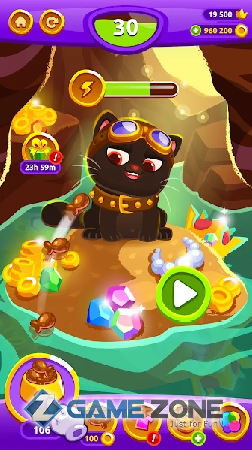 صورة من لعبة Bubbu Jewels — головоломка со слиянием