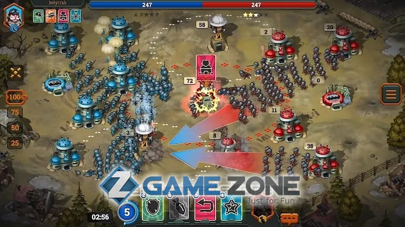 صورة من لعبة Bunker Wars: WW1 RTS Game [Mod Menu]