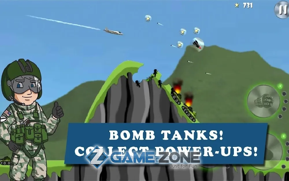 صورة من لعبة Carpet Bombing - Fighter Bomber Attack