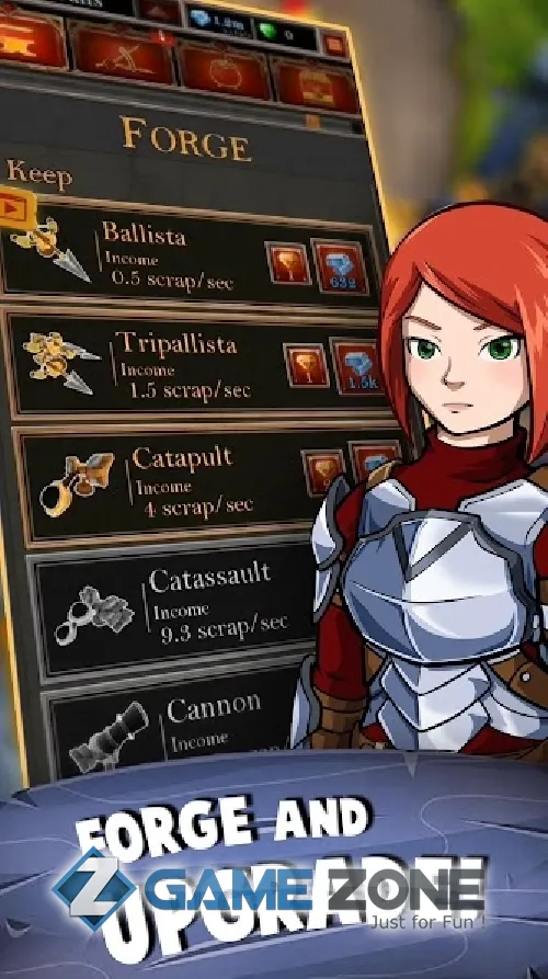 صورة من لعبة Castle Fusion Idle Clicker [Free Shopping]
