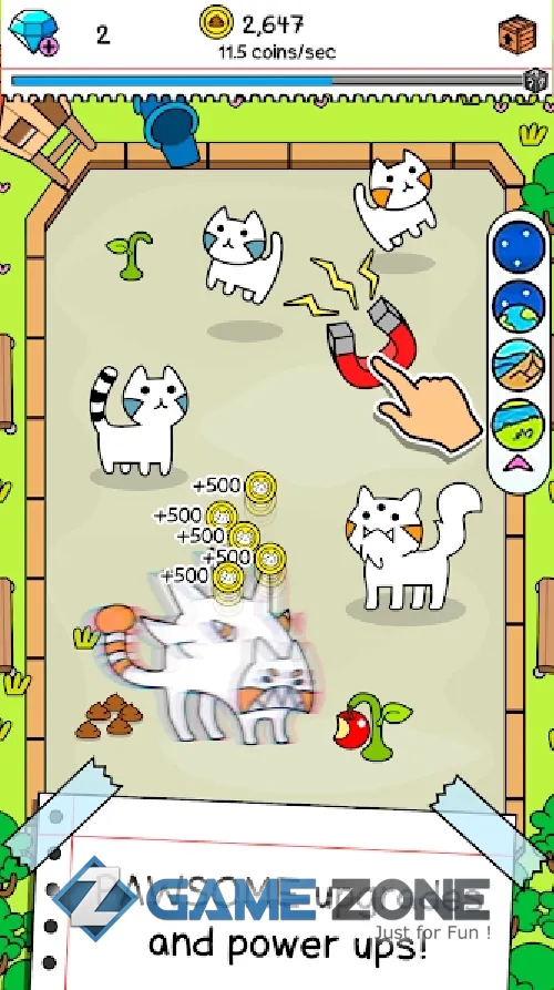 صورة من لعبة Cat Evolution Crazy Idle Merge Tycoon Simulator [Mod Diamonds]