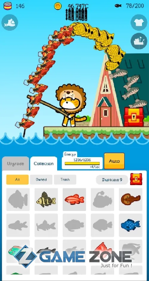 صورة من لعبة Cat Fishing Tycoon idle [Free Shopping]