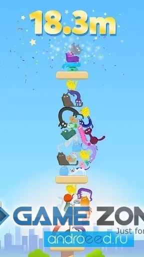 صورة من لعبة Cat Stack