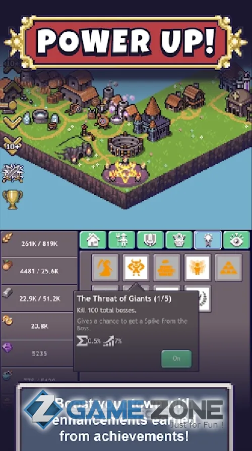 صورة من لعبة Cave Heroes: Idle RPG